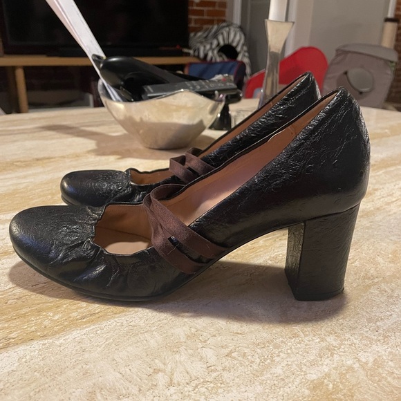 Anyi Lu Devine Pumps Black Block Heel - Picture 5 of 7